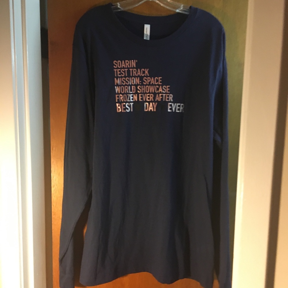 NWOT Disney Epcot Best day ever shirt